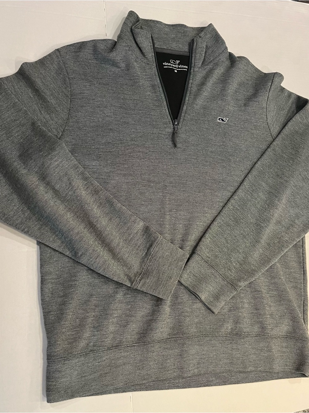 Vineyard Vines Men's Heather Gray Half-Zip Pullover